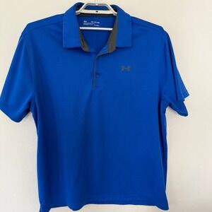 Under Armour Men's Loose Polo Golf Shirt Blue 3XL XXXL  READ